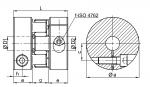 Servo cuplaje cu elastomeri EKM - desen